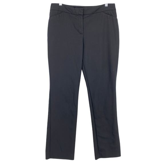 Chicos Dress Pants Womens Size 1.5 Regular US 10 Black Slim Leg - Picture 1 of 5